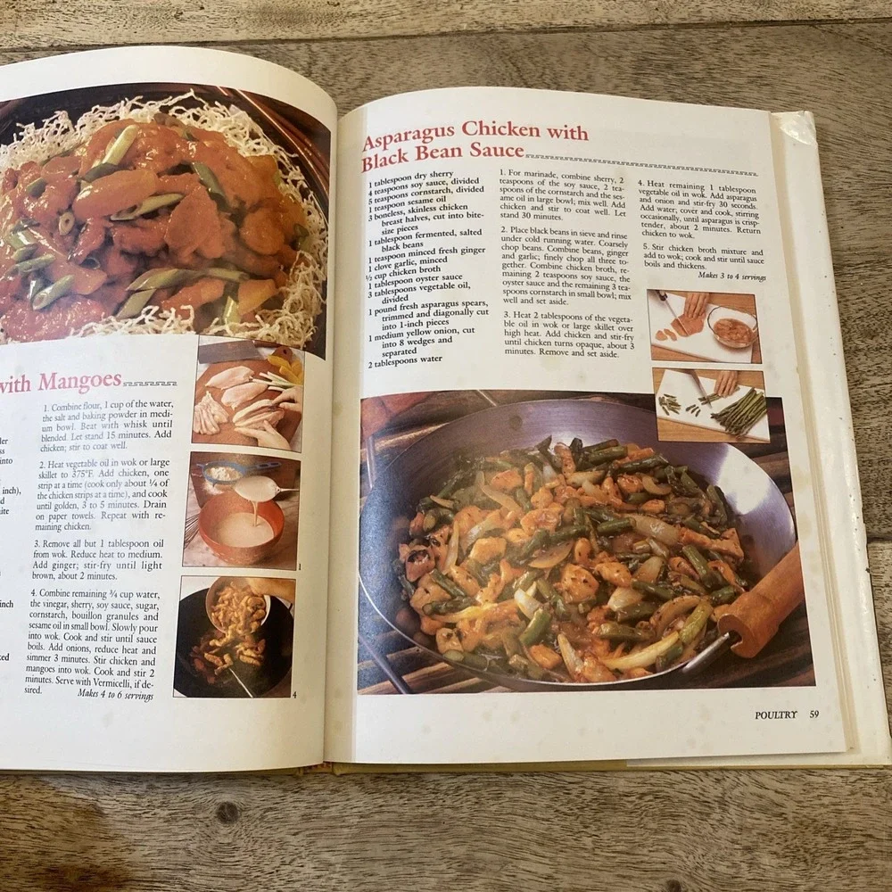 2 Book HC New Chinese Cooking Class Cookbook, Fix It and Forget It Slow Cooker